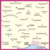 MAP,O/S Taunton & Lyme Regis (with Download)